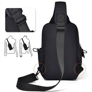 Best Selling Fashion Waterproof Motorcycle Chest Bag With USB Crossbody Sling Bag Sports <b>Belt</b> Bag for Men - Product Image 5