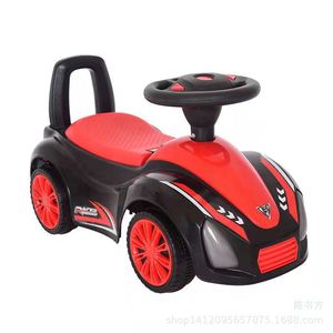 Twist Car Four <b>Wheel</b> Scooter For Kids 1-5 Years Old With Led Lights And Push Handle Orange Black Color Mix - Product Image 4