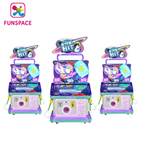 Machine de jeu d'arcade de divertissement d'intérieur Funspace Kids Coin Operated Redemption 2 Players Hit Hammer Frapper Touch Screen Machine