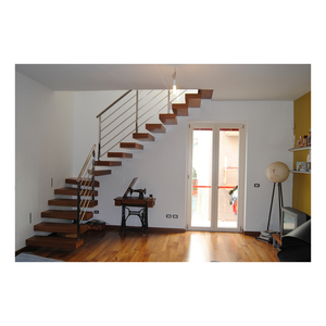 Escalera Cantilever Popular con Peldaños <span class=keywords><strong>de</strong></span> Mármol e Iluminación LED, Escalera Flotante - Product Image 2