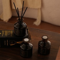 Diffuseur à bâtonnets parfum lavande et clochettes, diffuseur d'huile sans BPA, écologique, arôme longue durée, bouteille en verre, luxe européen pour la maison