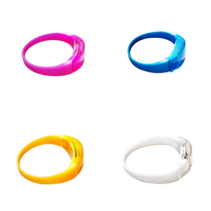 Bracelet LED en silicone, lumière clignotante, bracelet rythmique activé par le son - Product Image 5
