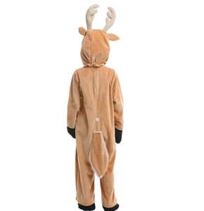 Ecowalson Unisex adulto niño Navidad Reno disfraz niña Mujer con capucha acogedor ciervo disfraz Cosplay pijamas de dibujos animados - Product Image 4