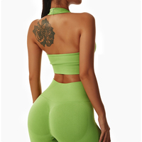 Ensemble de sport pour l'entraînement, vêtements de fitness, prêt à expédier, vente en gros, vêtements de sport pour la salle de sport, shorts pour femmes, vêtements de sport, soutien-gorge sans manches, ensemble de haut court