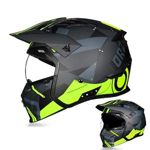 Casque de moto d'été Homme Femme Retro <span class=keywords><strong>Street</strong></span> <span class=keywords><strong>Fighter</strong></span> Combination Four Seasons Half Helmet full Helmet - Product Image 3