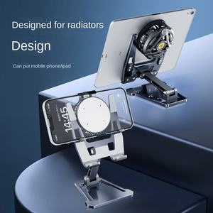 Support de téléphone portable et <span class=keywords><strong>tablette</strong></span> en alliage creux, pliable, réglable multi-angles, compatible avec le <span class=keywords><strong>radiateur</strong></span>, pour bureau, vente en gros d'usine - Product Image 4