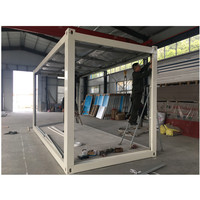 Vente en gros économique de structures de maison préfabriquées en conteneurs maritimes, portables, modulaires, pliables, en acier, de 20 et 40 pieds