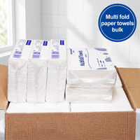 Serviette en papier multi-pli à séchage rapide et très absorbante, pour toilettes, salles de bain et hôpitaux