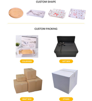 Plateau en mélamine en forme de tournesol, prix d'usine, pour servir, hôtel, camping, rangement et décoration à la maison