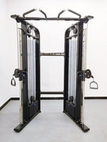 Equipo de Gimnasio Comercial, Máquina de Ejercicios de Fuerza con Polea Doble Ajustable y Funcional