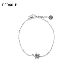 Amy Amy Star Charm <b>Bracelet</b> Silver Plated <b>Crystal</b> Women's Fashion Jewelry Gift - Product Image 1