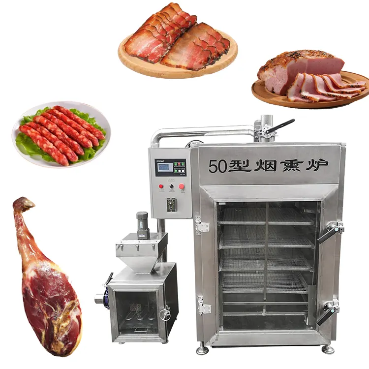 Ahumador de carne industrial, eléctrico, para carne, horno de carne ahumada