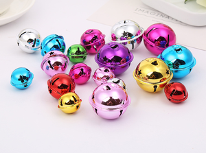 24mm-65mm grandi campane di natale PVD ferro metallo Jingle campane per albero di natale decorazione della casa Pet portachiavi appesi accessori - Product Image 6