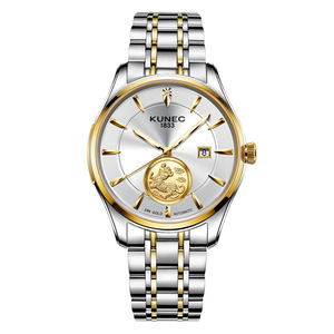 Relojes Automáticos Premium de Alta Gama de 40MM con Movimiento Suizo SW200-1, Esfera con Diseño de Moneda de Oro de 24K, Reloj Mecánico de Pulsera - Product Image 1