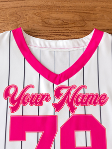 Conjunto de camisetas de fútbol americano en blanco para niños, estilos de camisetas de béisbol personalizadas, camiseta de fútbol americano para niñas - Product Image 3