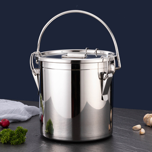 Grand Conteneur de Rangement en Acier Inoxydable Grande Capacité, Scellé, pour Cuisine, Riz et Huile, Design Original pour Usage Alimentaire - Product Image 6