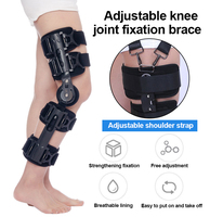 Attelle d'immobilisation de genou articulée orthopédique récupération médicale OA jambe charnière stabilisateur post-opératoire pour la réadaptation