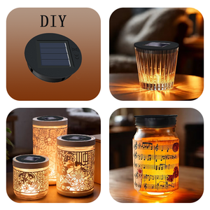 IP65 lavagna a pilastro solare impermeabile con lampada a LED da esterno in ferro e materiale per PC alimentatore a corrente continua a batteria - Product Image 4