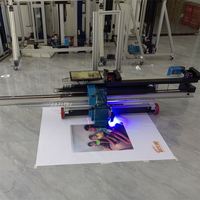 Mesin Cetak Dinding dan Lantai AI 4K Mewah HD16 Vertikal dengan Tinta UV untuk Seni Mural Permukaan Mengkilap dan Berlapis Perak
