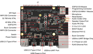 ชุดพัฒนาบอร์ด Chipboard Esp32-p4-function-ev-board ชุดอุปกรณ์พัฒนา Esp32p4 Soc Aiot มัลติมีเดีย Evaluation P4-Function-EV-Board บอร์ด Era - Product Image 4