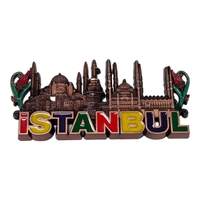 Verschiedene Land Türkei Touristen Souvenirs Kühlschrank Magnete Home Decoration Istanbul Custom Metall Antik Emaille Plated 3D