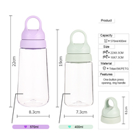 Bouteille anti-fuite sans BPA, type pression, bouteilles en plastique durables de haute qualité avec poignée