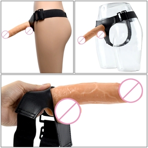 Носимые трусики-фаллоимитатор с искусственным ремешком для пениса для женщин лесбиянок без бретелек страпон фаллоимитатор трусики гей секс-игрушки Реалистичные - Product Image 1