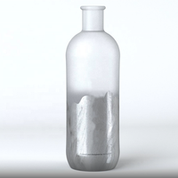 Bouteilles en verre cristal sur mesure de haute qualité de 750 ml pour liqueur XO, vodka et whisky avec bouchons en liège, livrées en coffret