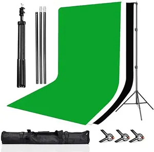 Hot sale T-Shape 200*200 Portable Tripod Stand Paper and Canvas Photo Background Support Kit for Portable Backdrops Photography