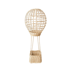 Woven Rattan Hot Air <b>Balloon</b> Wall Decor For Children's Room Bedroom Study Entrance Hall Valentine'S Day Home Hanging Decoration - Product Image 5
