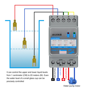 Hoàn toàn tự động mức chất lỏng chuyển tiếp Máy bơm nước kiểm soát mực nước điều khiển bắt đầu dừng chuyển đổi cho tháp nước cung cấp công cụ - Product Image 3