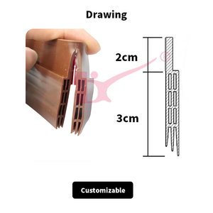 Không thấm nước và cách âm tự dính Silicone cao su con dấu Dải cửa dưới cửa dưới niêm phong dải - Product Image 3