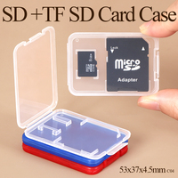 WEISHENG - Caja de Almacenamiento para Tarjetas de Memoria, Mini Estuche Transparente de Plástico para Tarjetas Micro SD, CFExpress Tipo A y B