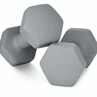 Haltères en néoprène antidérapants Athlyt - 2 x 7 kg, barre d'haltères pour la remise en forme à domicile, pour un entraînement complet