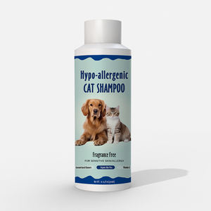 Shampoo per Gatti Ipoallergenico pH Bilanciato Senza Profumo, Etichetta Privata, Ingrosso, con Aloe e Vitamina per Pelli Sensibili di Gattini - Product Image 6