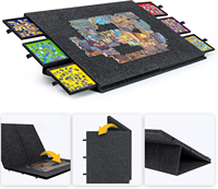 Verstellbarer 6-Schubladen-Puzzletisch mit 9mm Dicker Filzplatte ODM/OEM Kinder- und Jugend-Aufbewahrungstisch für Puzzles