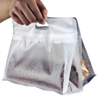 Pochette refermable à 8 côtés, réutilisable, imperméable, résistante à l'huile, de qualité alimentaire, transparente, pour ranger les collations