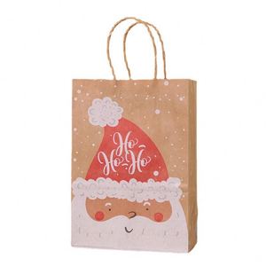 Bolsas de Papel Kraft para Embalaje Personalizado, Bolsas de Regalo de Papel Navideñas - Product Image 1