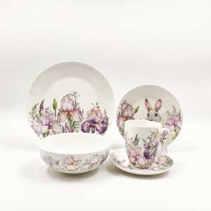 Bộ đồ ăn bằng gốm 16 mảnh tinh tế Thủ Công Được làm bằng thủ công tuyệt vời Bộ đồ ăn chất lượng tuyệt vời - Product Image 1