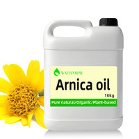 Huile d'Arnica Macérée à partir de Fleurs d'Arnica dans une Base d'Huile Végétale Liquide Légère, Parfum Herbacé, pour Cosmétiques et Mélanges