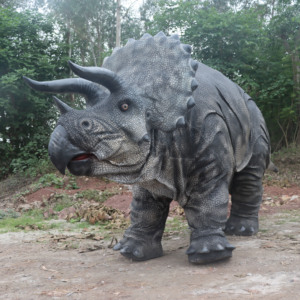 Costume de dinosaure <span class=keywords><strong>Triceratops</strong></span> grandeur nature personnalisé, <span class=keywords><strong>Jurassic</strong></span> <span class=keywords><strong>World</strong></span>, avec rugissement, structure métallique, peau en silicone, pour parc d'attractions et d'aventure - Product Image 4