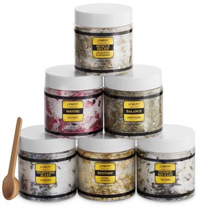 <span class=keywords><strong>Sel</strong></span> <span class=keywords><strong>de</strong></span> bain aromathérapeutique sans paraben, 6 flacons <span class=keywords><strong>de</strong></span> 150 g, granules <span class=keywords><strong>de</strong></span> <span class=keywords><strong>sel</strong></span> <span class=keywords><strong>de</strong></span> mer parfumées mélangées à des pétales <span class=keywords><strong>de</strong></span> <span class=keywords><strong>rose</strong></span> séchés naturels, spa - Product Image 5