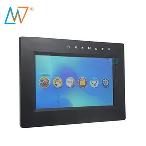 new front touch buttons 7" high quality wall mount lcd digital picture frame with a bracket
