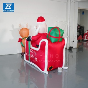 Decoración navideña Publicidad Inflables Papá Noel Modelo Inflable con carruaje de renos - Product Image 5