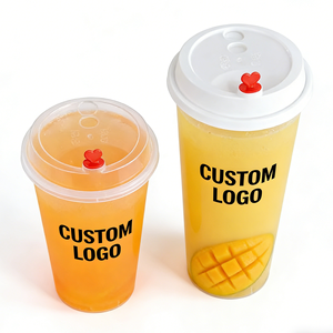 Gobelets en plastique PP givré personnalisés, design sur mesure pour jus, 12 oz, 16 oz, gobelets jetables avec logo - Product Image 2
