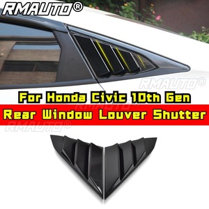 Car Side Rear <b>Window</b> Louver Shutter <b>Cover</b> Body Kit For Honda Civic 10th Gen Car Accessories - Product Image 1