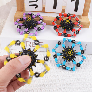 Spinner Mekanik Plastik Promosi Robot Gyro Ujung Jari dengan Desain Spiral Portabel untuk Menghilangkan Stres - Product Image 2