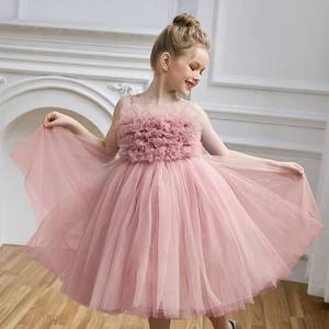 Robe de princesse en tulle pour filles, idéale pour la maternelle, les spectacles, les anniversaires, les demoiselles d'honneur, les mariages et les banquets – Costume élégant - Product Image 4