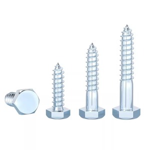 Hex Head Self Tapping Screws M6 M8 M10 M12 M16 Galvanized Carbon Steel For Wood Construction Grade A Level 4.8 - Product Image 1
