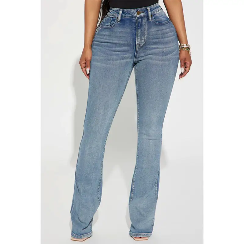 Скульптурные эластичные джинсы Gemma-винтажные моющие джинсы, оптовая продажа фабрик по производству колумбийских джинсов